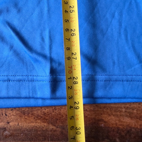 Mens XL 32 degrees cool Golf Polo Shirt Blue White Trim‎ Short Sleeve Athletic - Picture 3 of 4